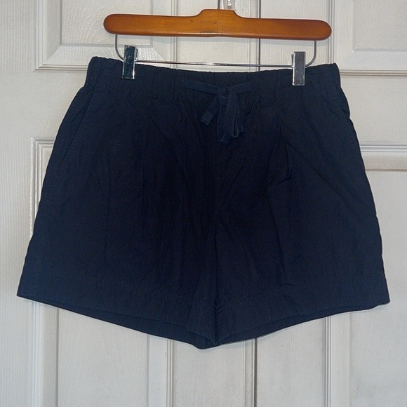 Vince Dark Blue High Waist Pull On Shorts - Picture 3 of 9